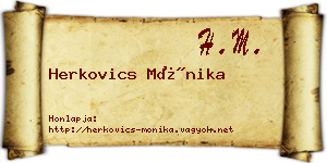 Herkovics Mónika névjegykártya